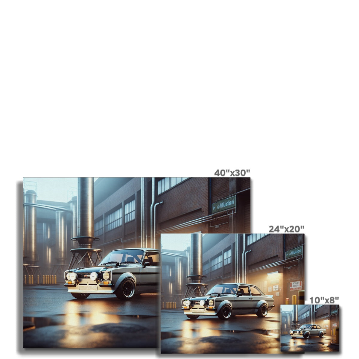 Ford Escort RS Warehouse Canvas