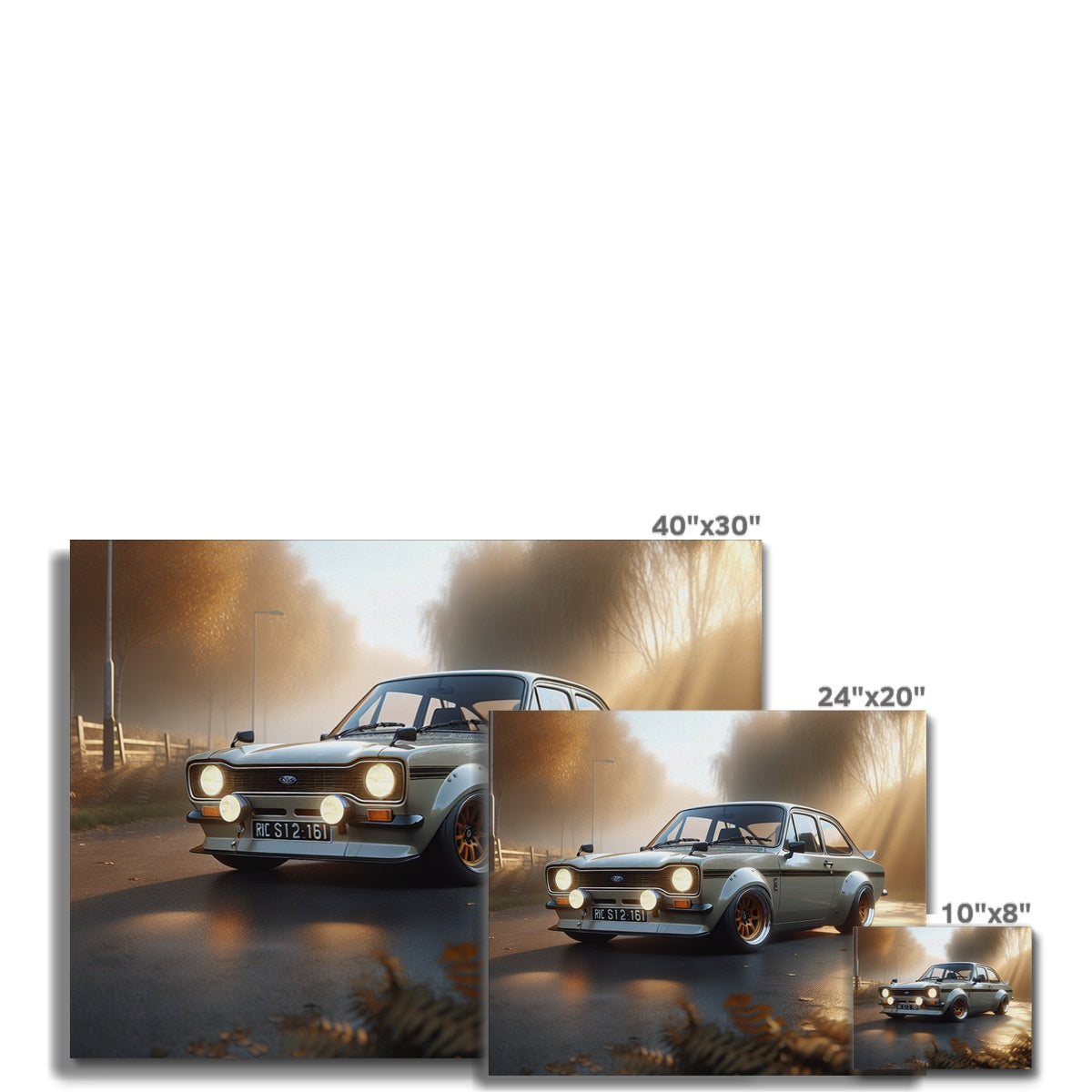 Ford Escort RS Country Road Canvas