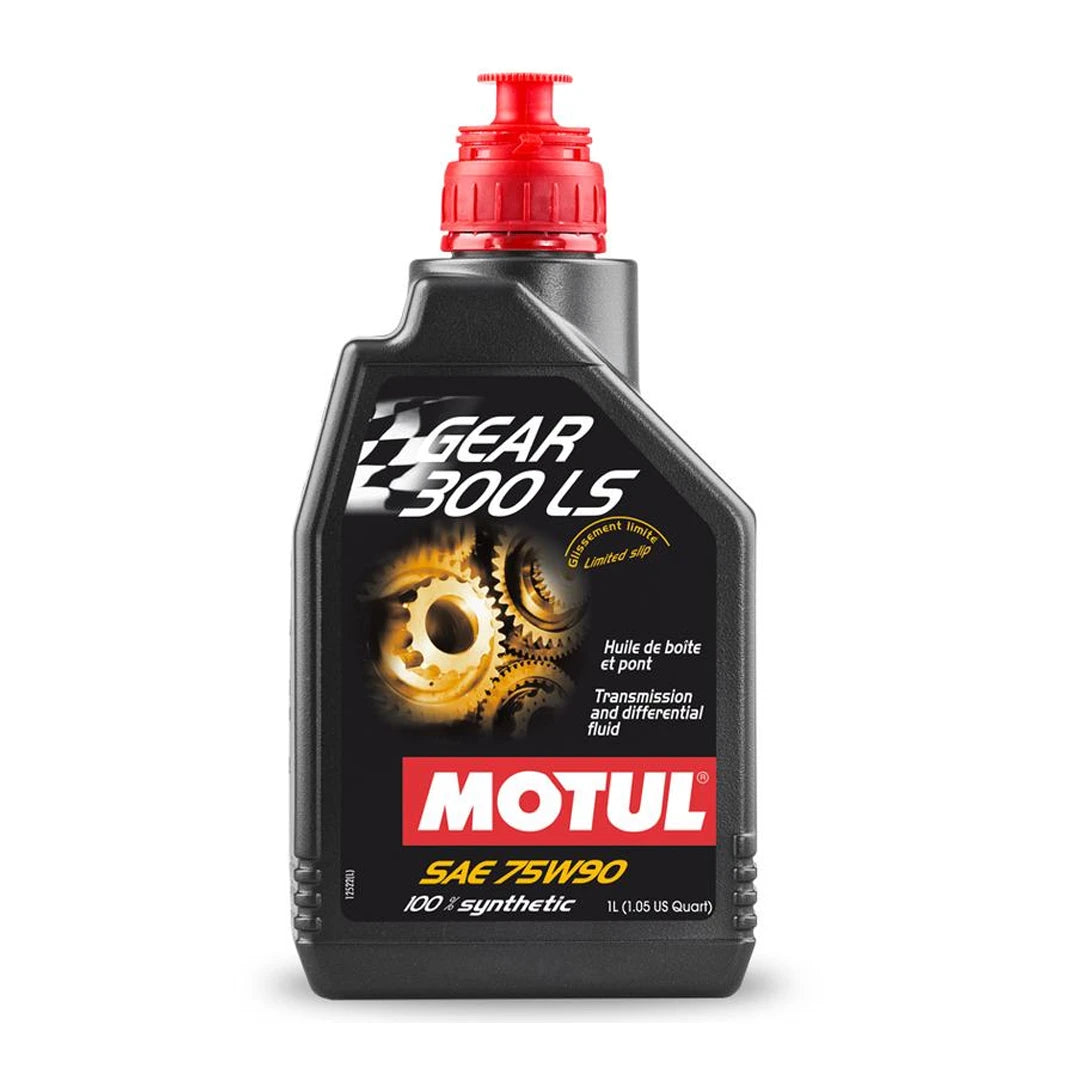 Motul Gear 300 LS oil bottle on a white background