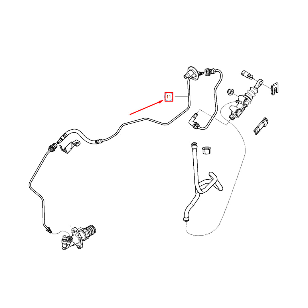 Durite d'embrayage tressée en acier inoxydable pour BMW Mini R50 One D