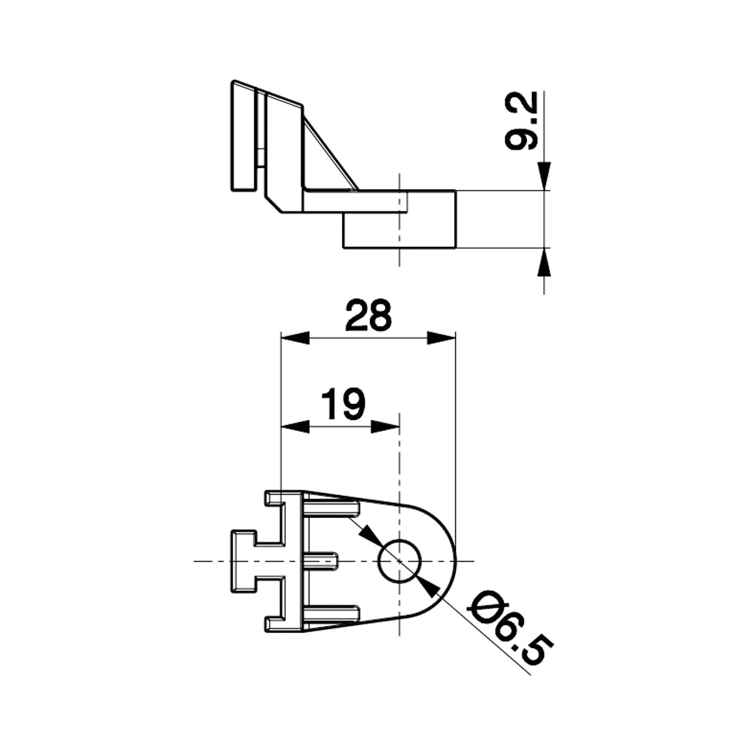 SPAL electric cooling fan mounting foot dimensions