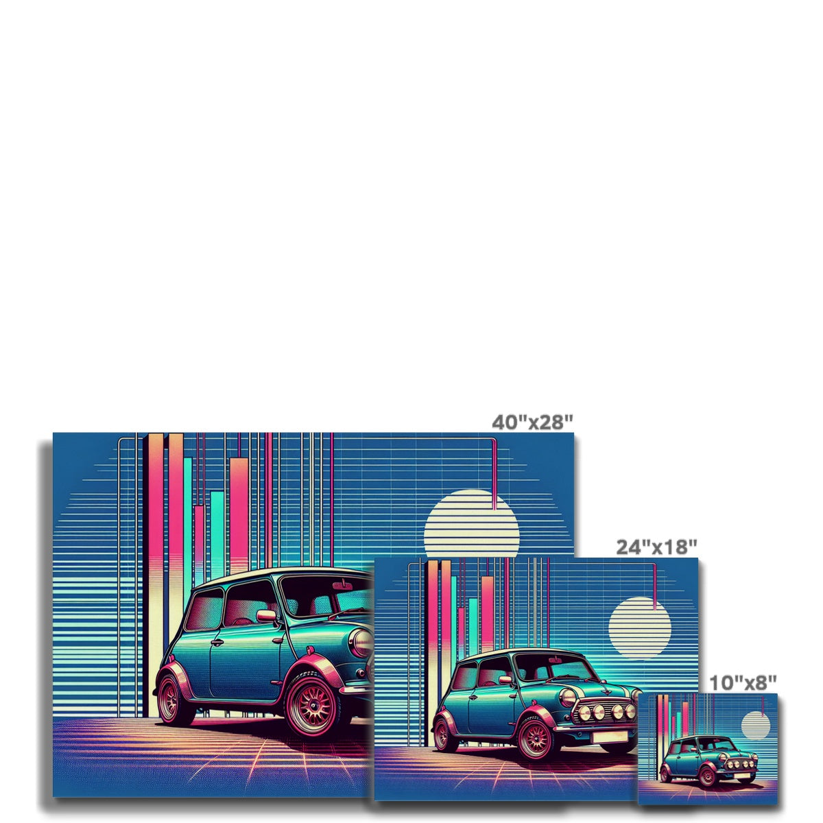 Mini Cooper Classic Bleu Toile