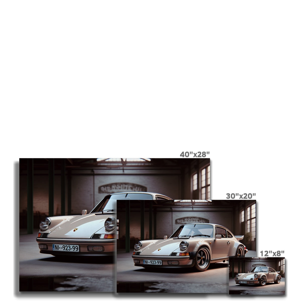 Porsche 911 Classic Warehouse #2 Leinwand