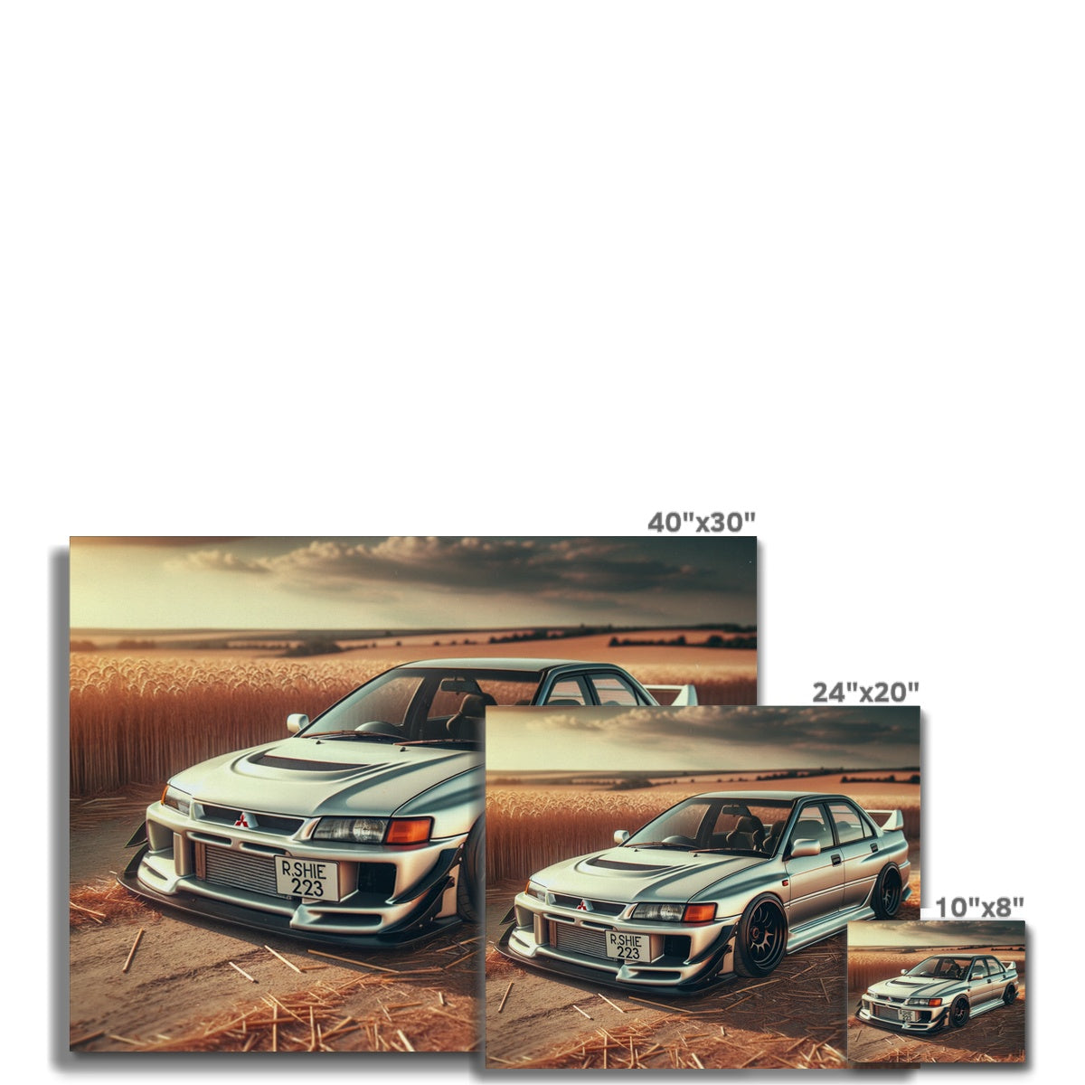 Mitsubishi Lancer Evo Field Canvas