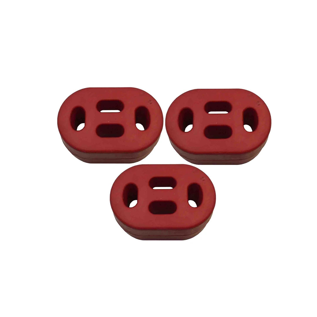 Set of 3 Red exhaust mounts