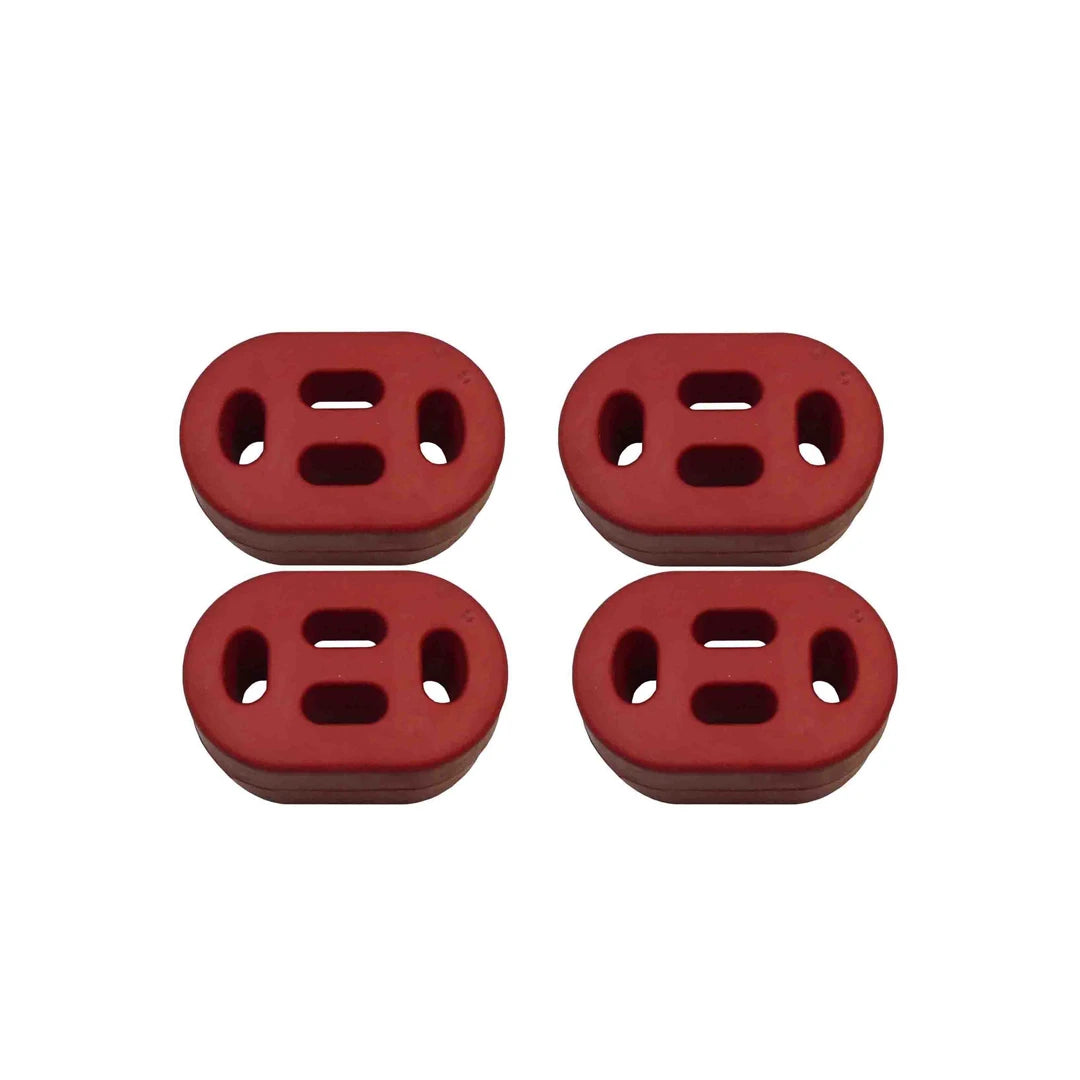 Set of 4 Red exhaust mounts