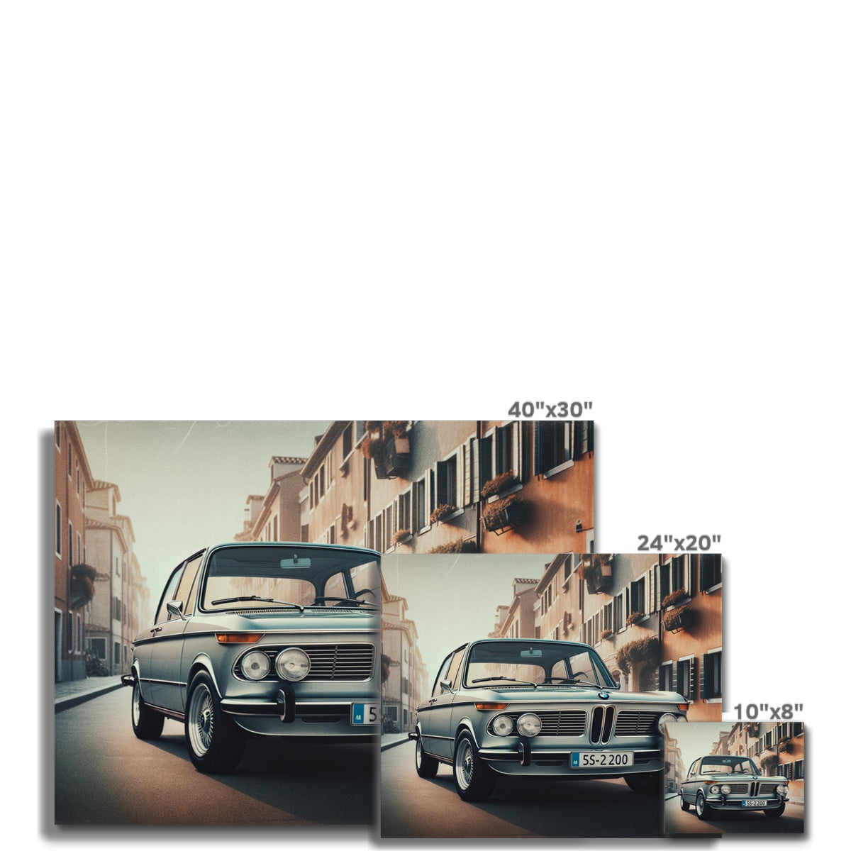 Toile de rue BMW 2002
