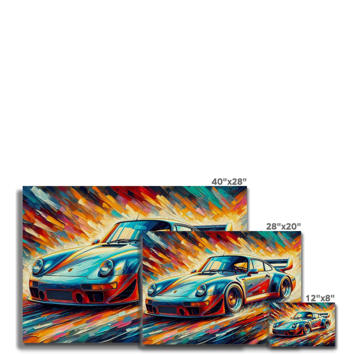Porsche 911 Turbo Acryl Leinwand