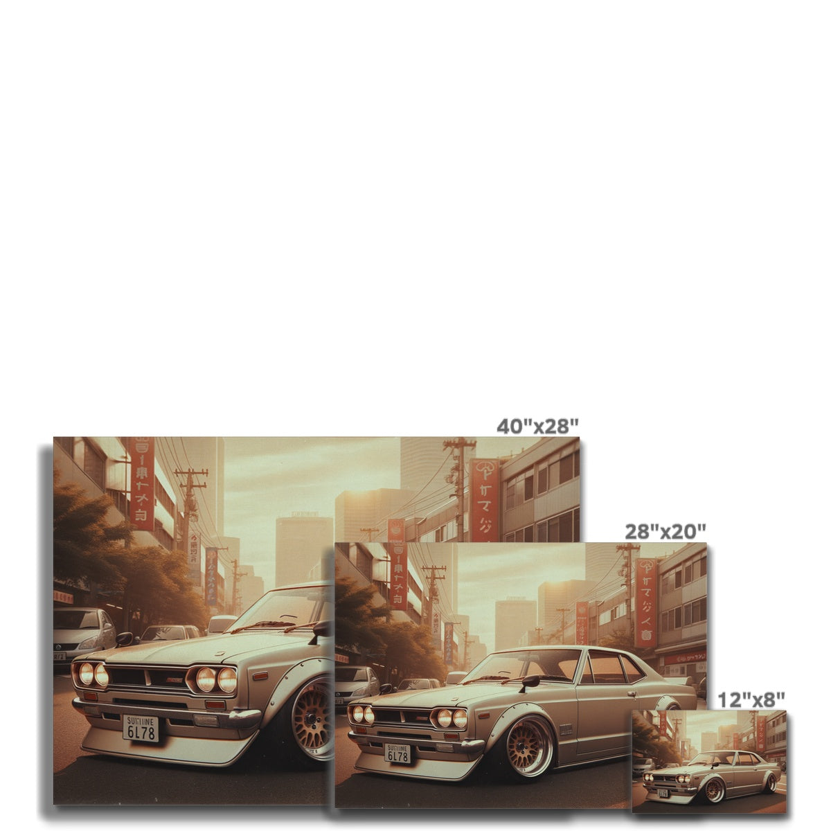 Nissan Skyline Classic City Leinwand