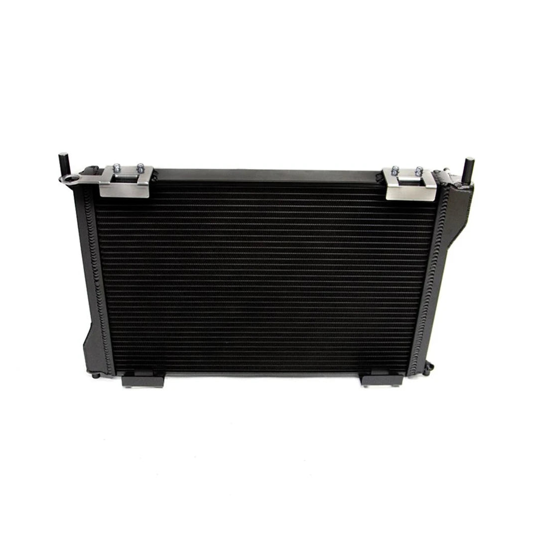 Airtec black radiator on a white background