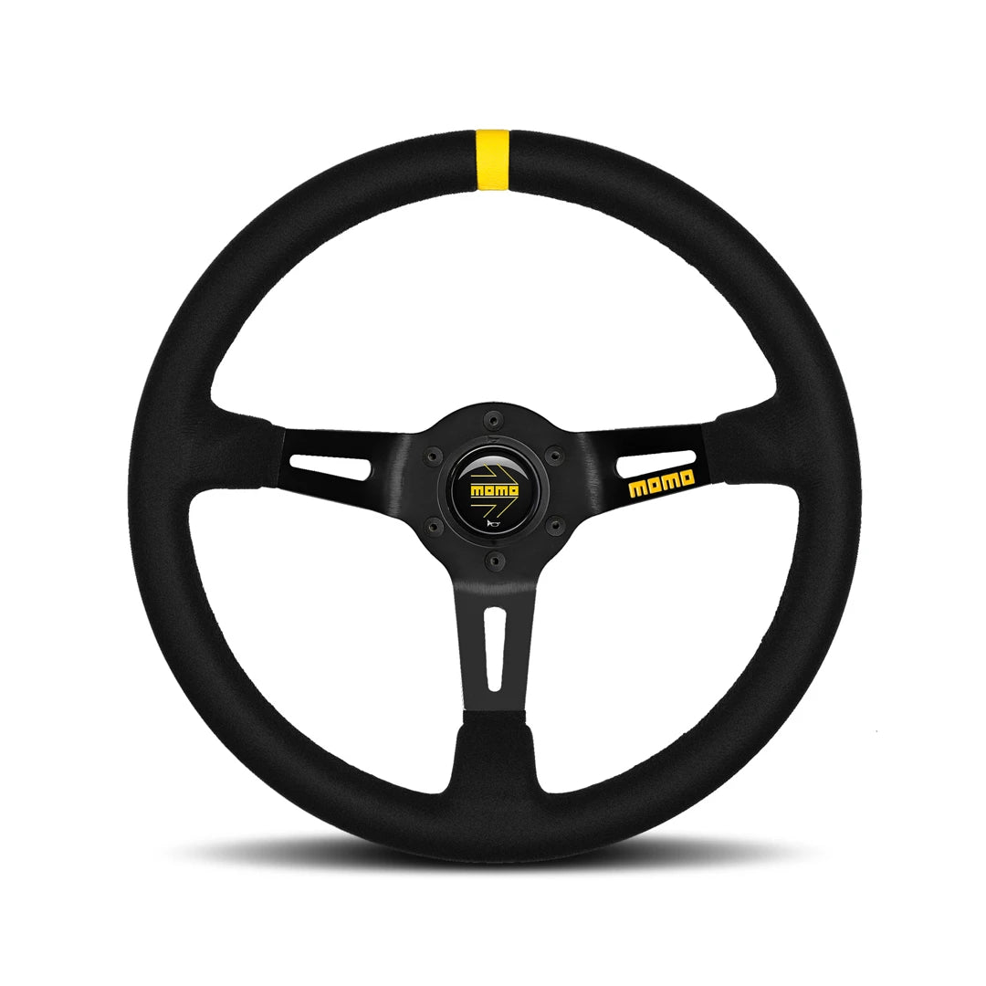 MOMO MOD.08 Black Suede Racing Steering Wheel