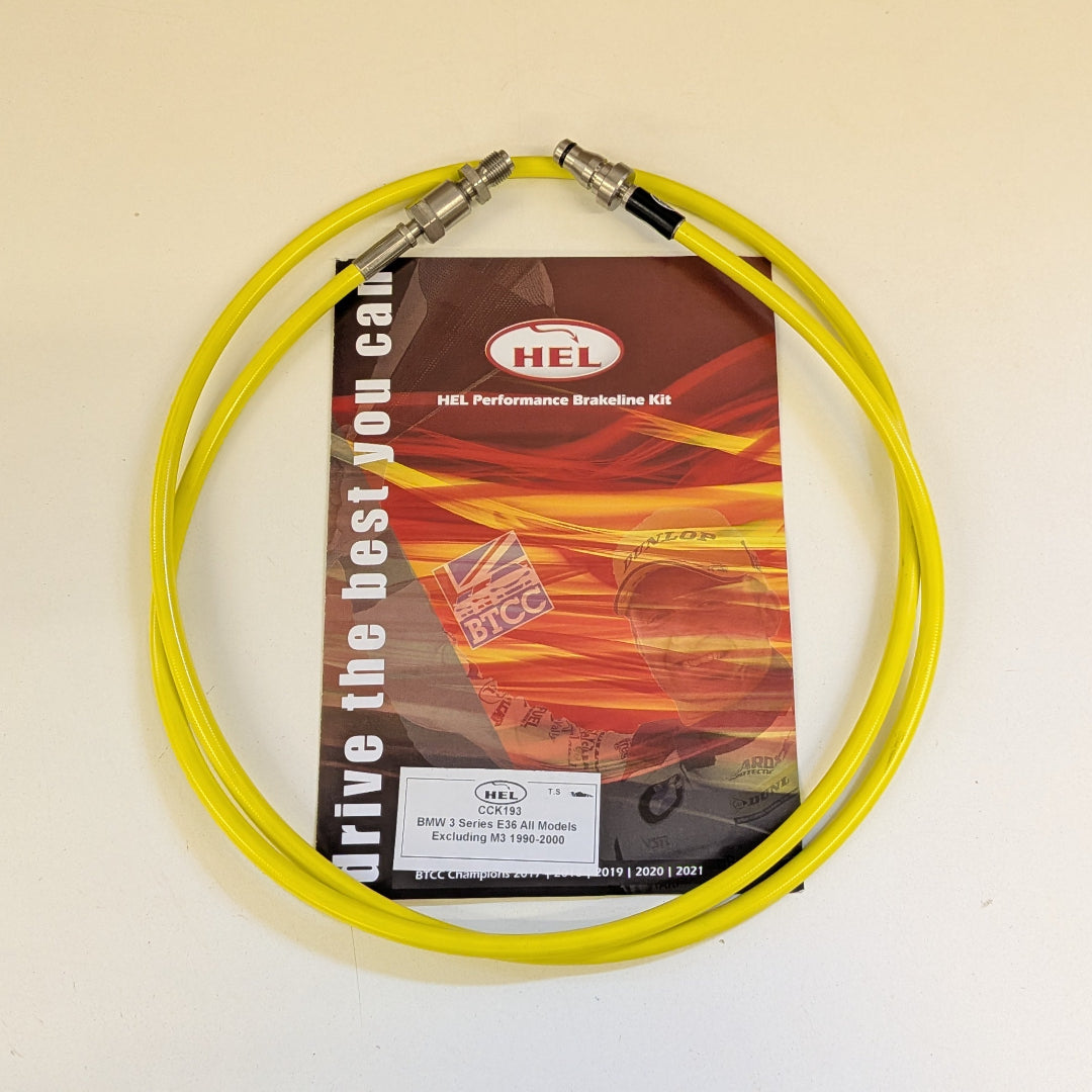 Durite d'embrayage tressée en acier inoxydable HEL Hyundai Coupé RD transparente