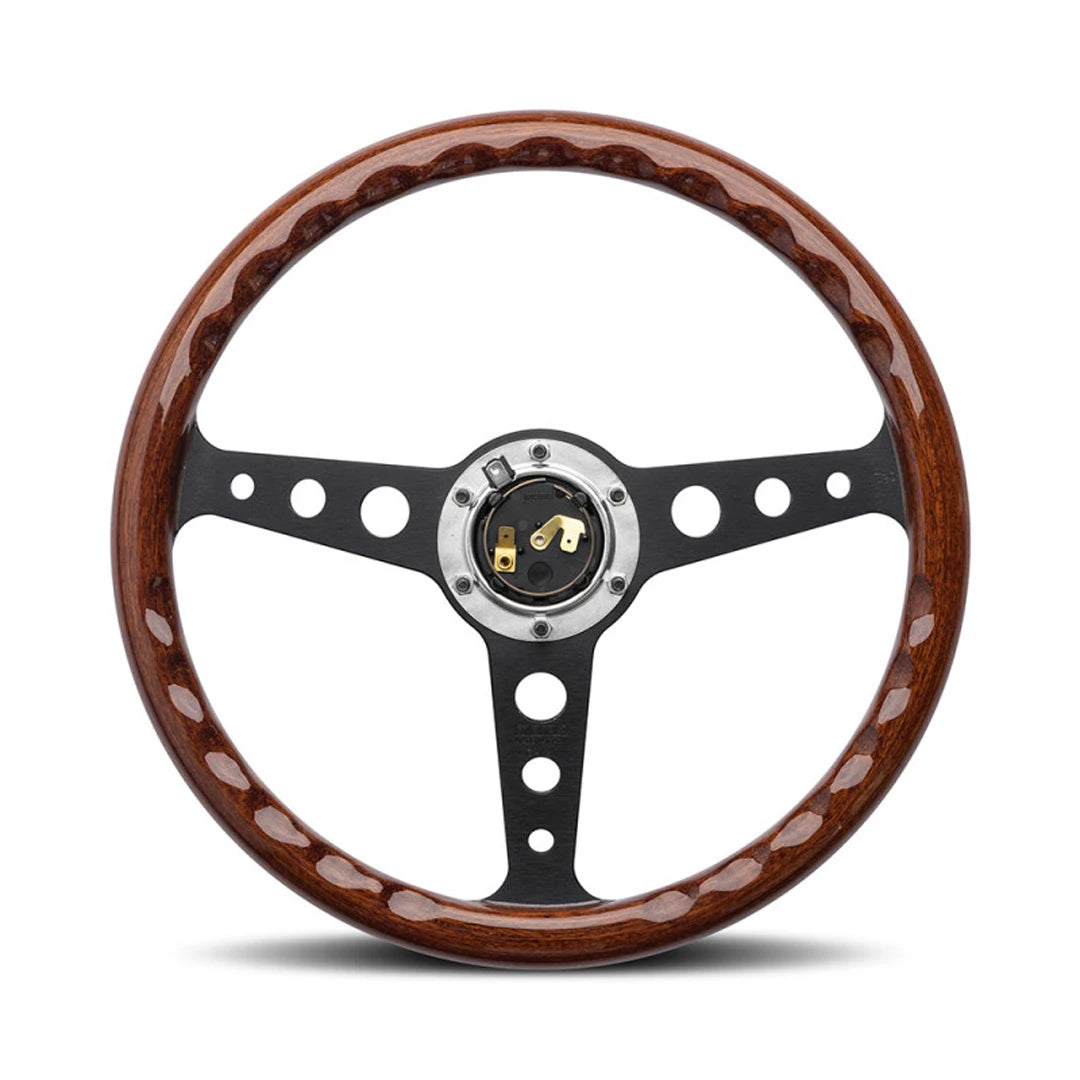 MOMO Indy Heritage Wooden Black Steering Wheel