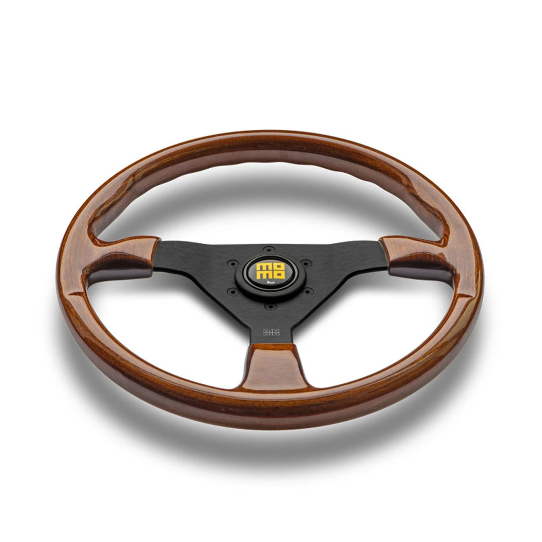 MOMO Montecarlo Heritage Wooden Black Steering Wheel