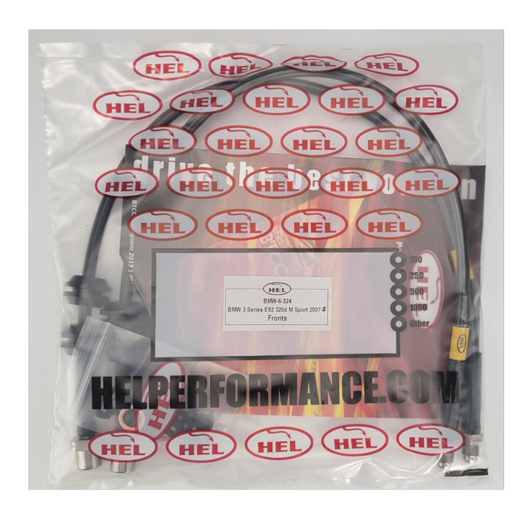 Flexibles de frein tressés en acier inoxydable HEL pour Ford Mondeo MK4, bleus