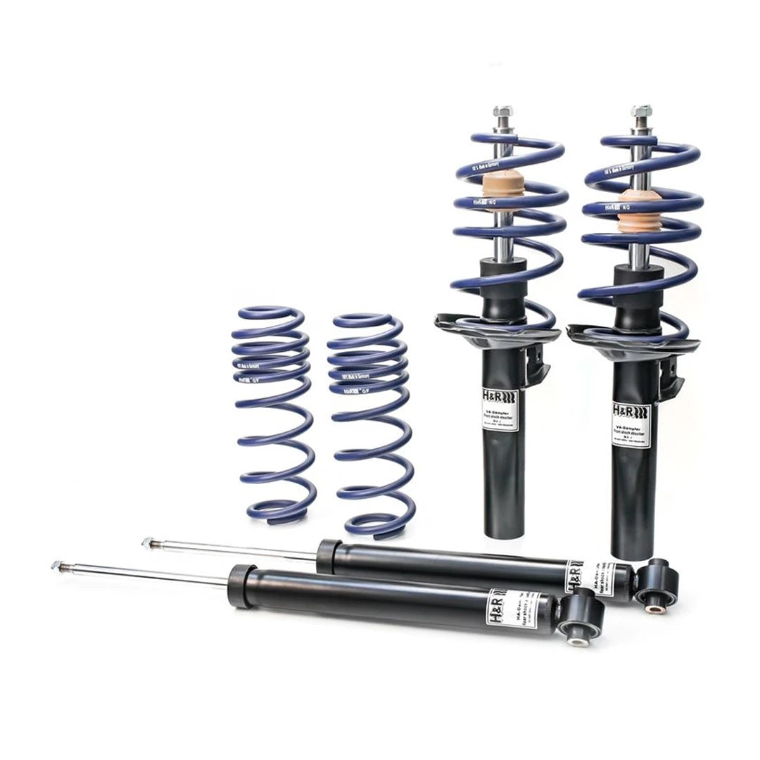 Set of 4 H&R cup suspension shock absorbers and springs