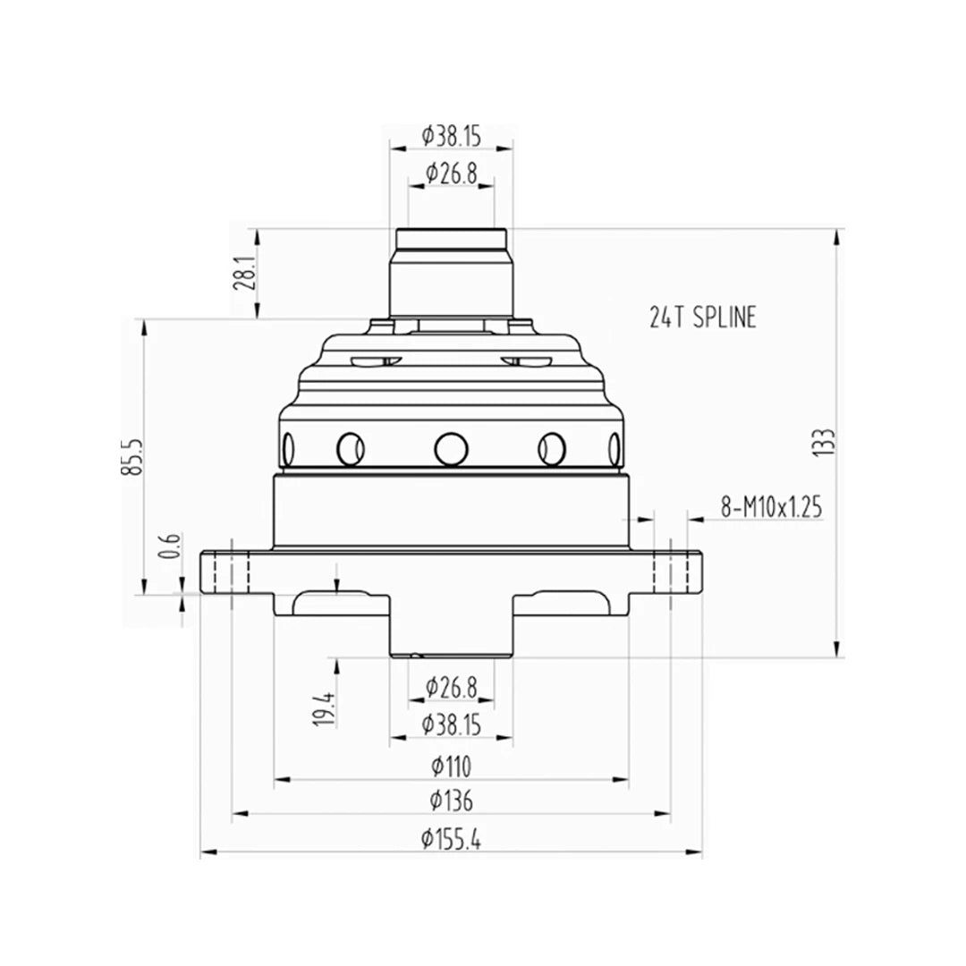 Blackline HLF023 BMW 188L Schrägverzahntes LSD