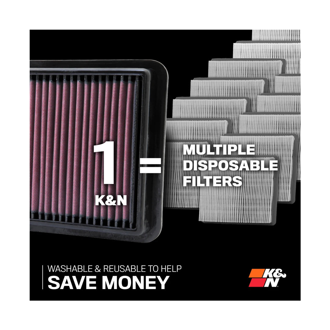 K&N E-2997 Audi A1 Replacement Air Filter