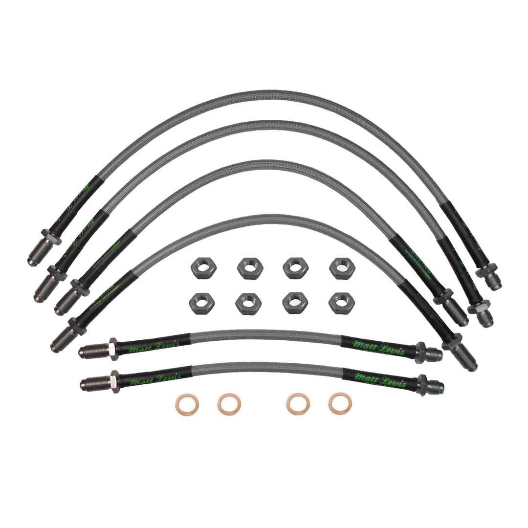 Ford Escort RS Cosworth Stainless Steel Braided Brake Hoses