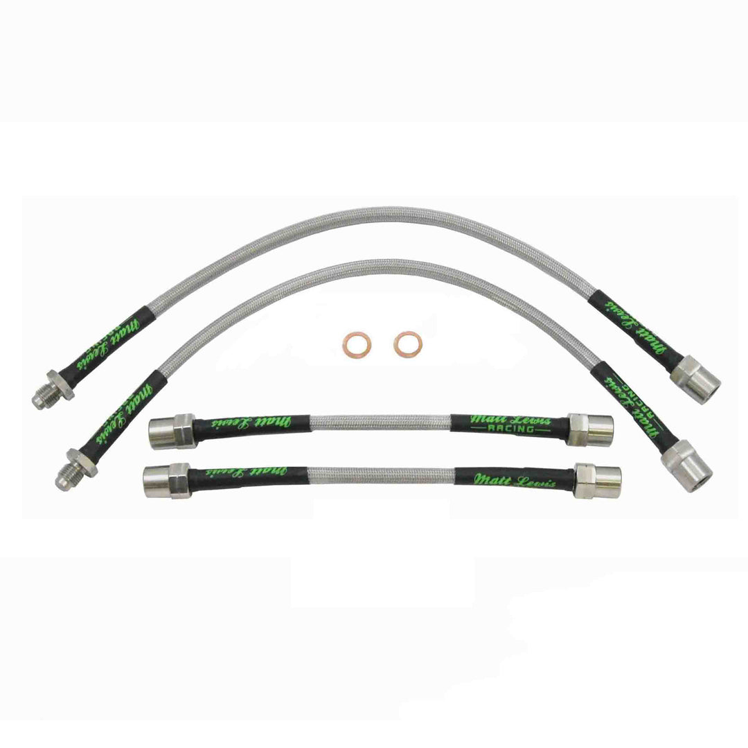 VW Polo MK1 MK2 Stainless Steel Braided Brake Hoses
