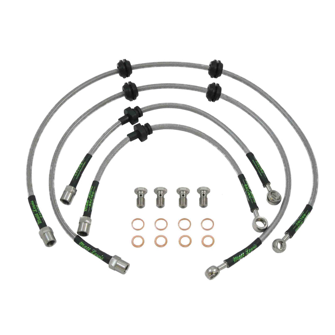 Vauxhall Astra MK4 MK5 Edelstahl-Geflecht-Bremsschläuche