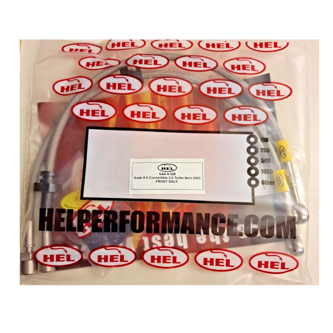 Flexibles de frein tressés en acier inoxydable HEL pour Ford Mondeo MK4, bleus