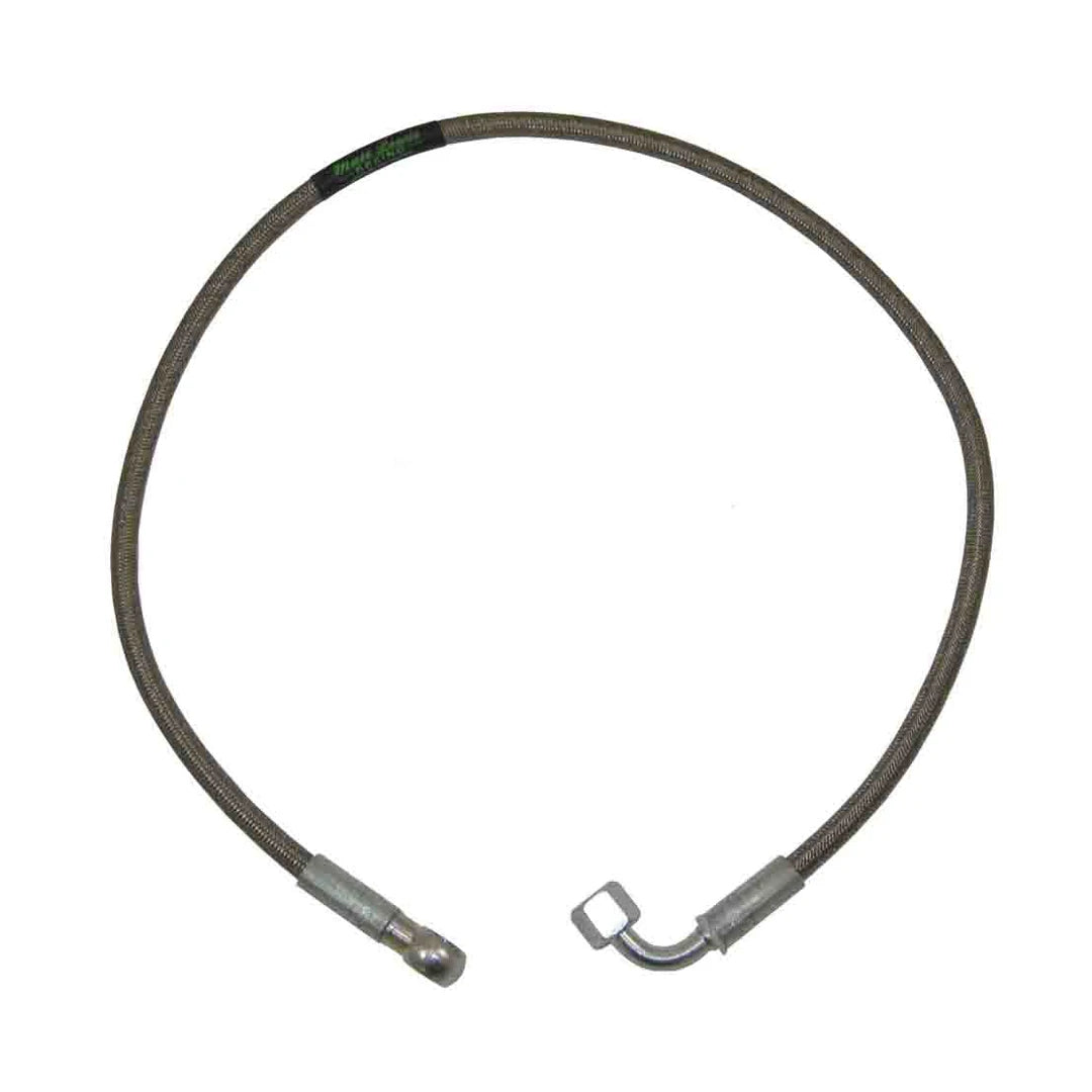 Stainless steel braided turbo oil feed hose