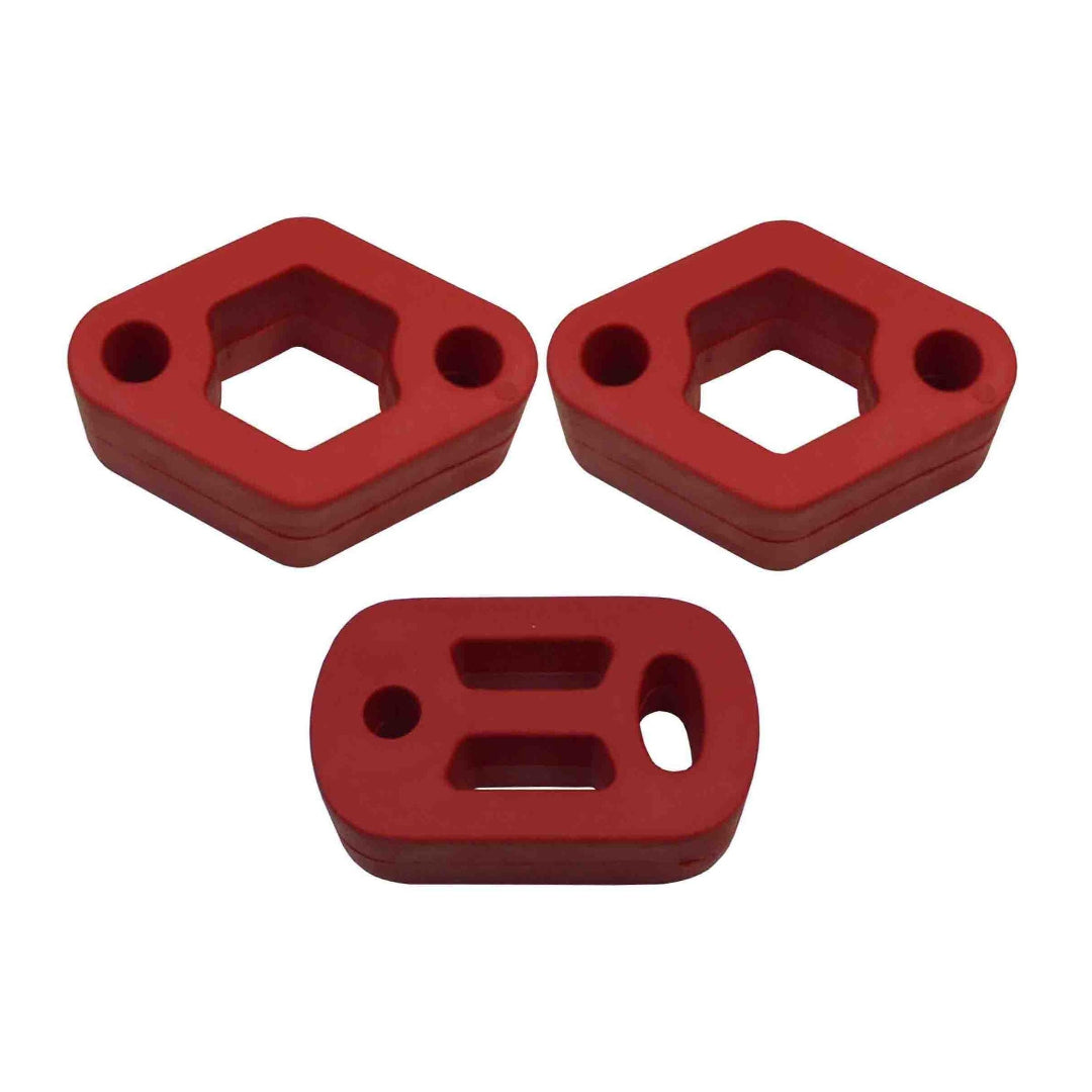 red exhaust mounts