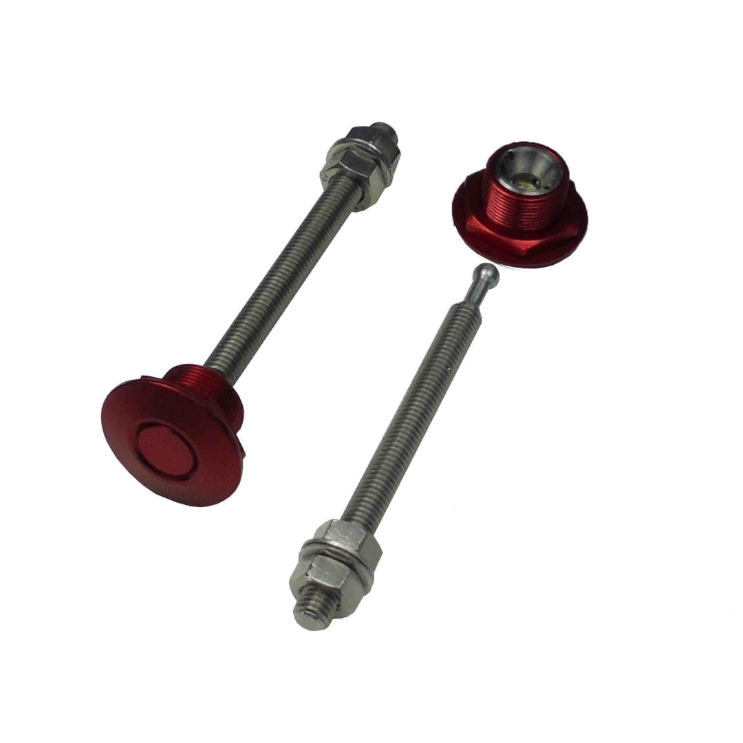 red push button bonnet pins