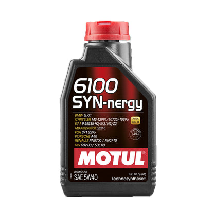 Huile moteur synthétique Motul 6100 SYN-nergy 5W-40