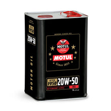 Huile moteur minérale multigrade Motul Classic 20W-50