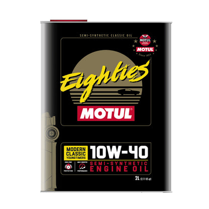 Huile moteur semi-synthétique Motul Classic Eighties 10W-40