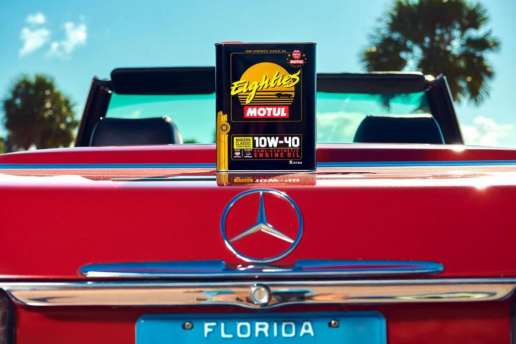 motul eighties modern classics tin of engine oil