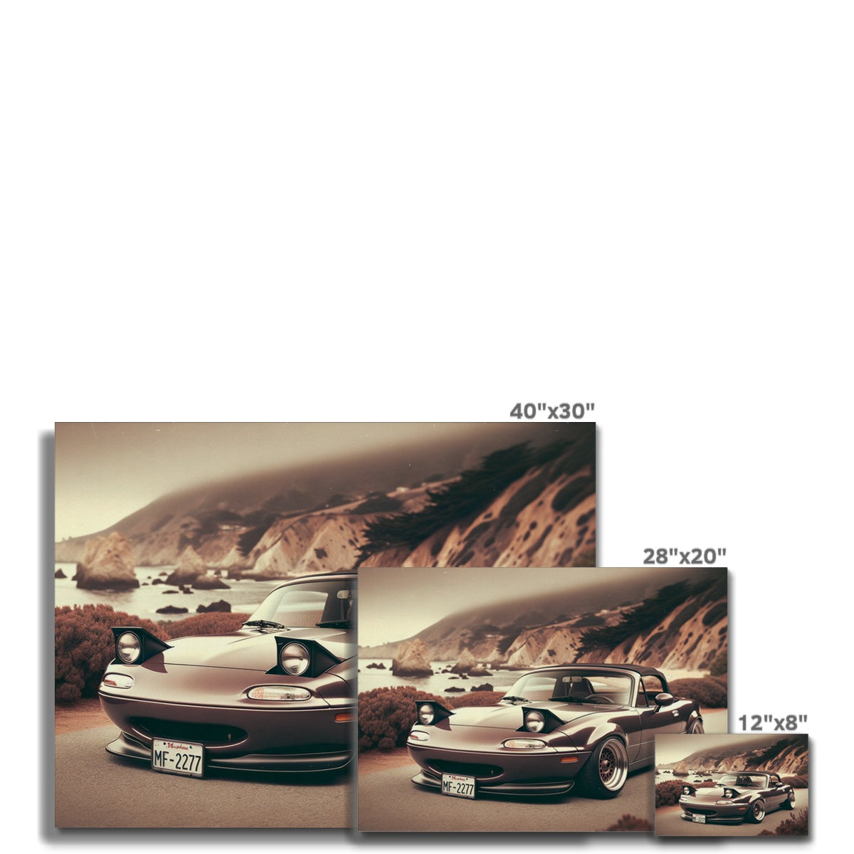 Toile Mazda MX5 Coast Road