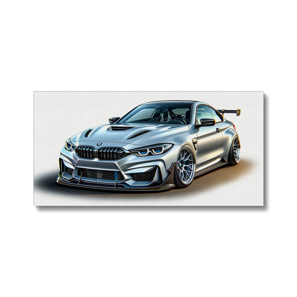 BMW M4 Silver Canvas