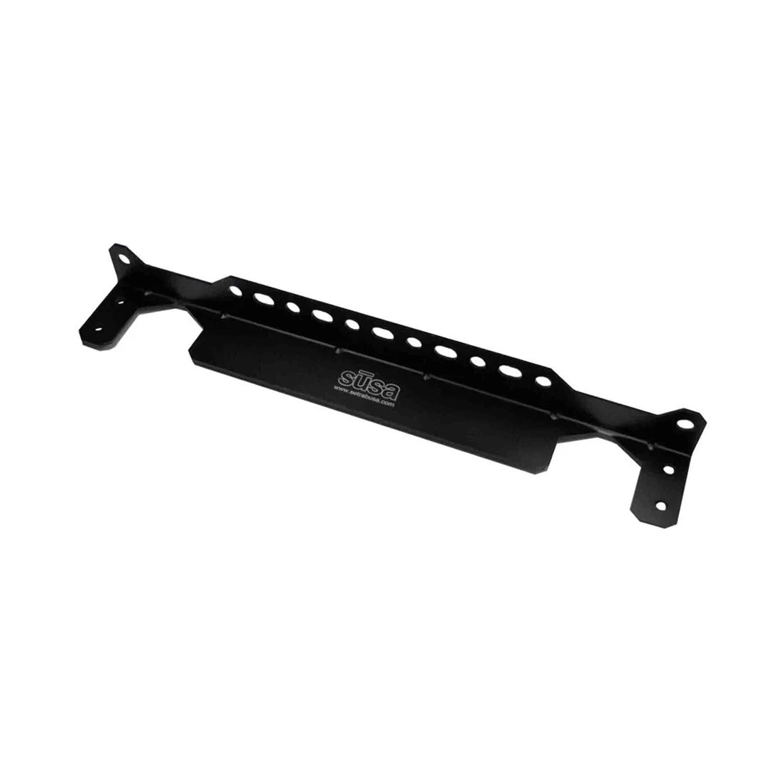 Black metal oil cooler bracket