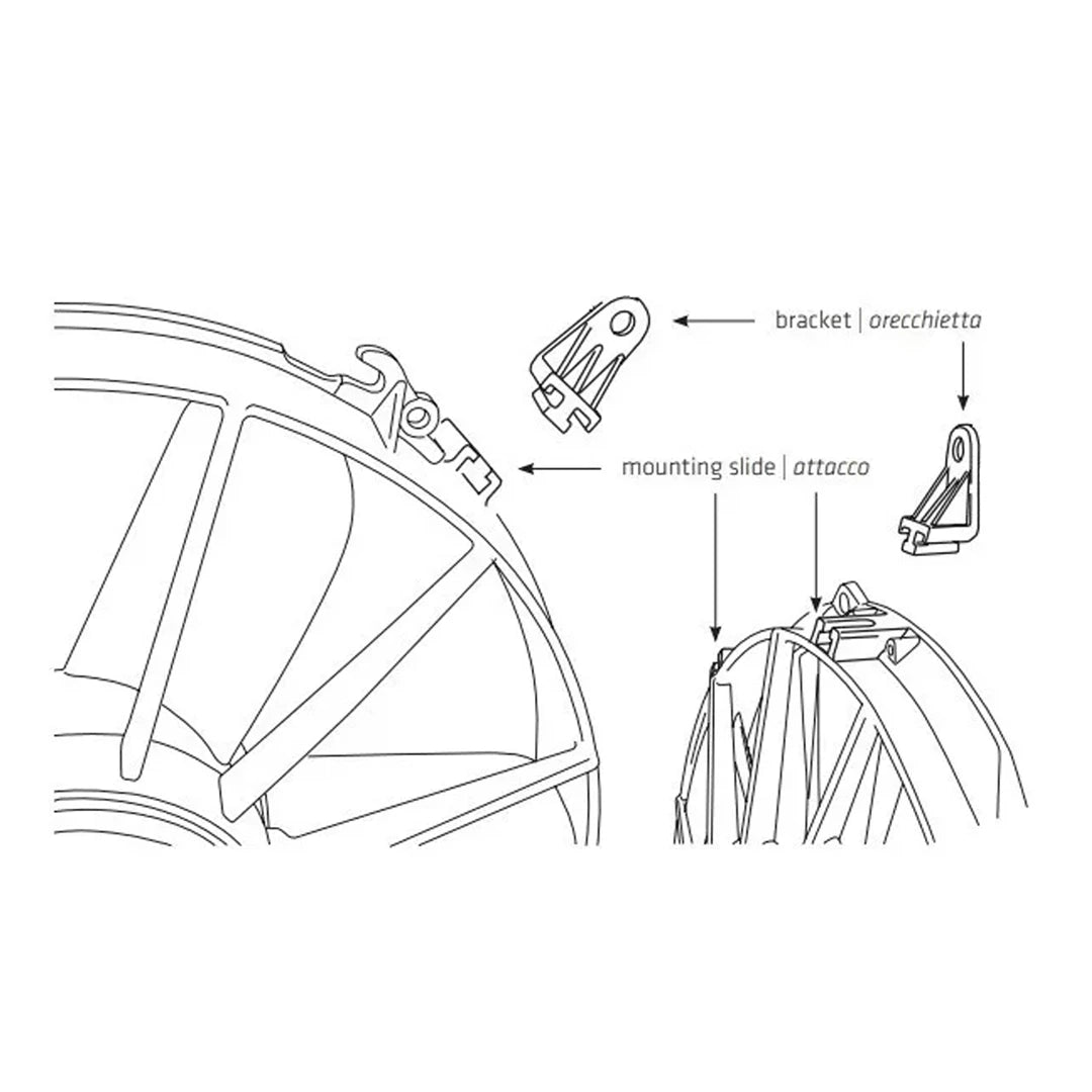 SPAL electric cooling fan mounting foot instructions