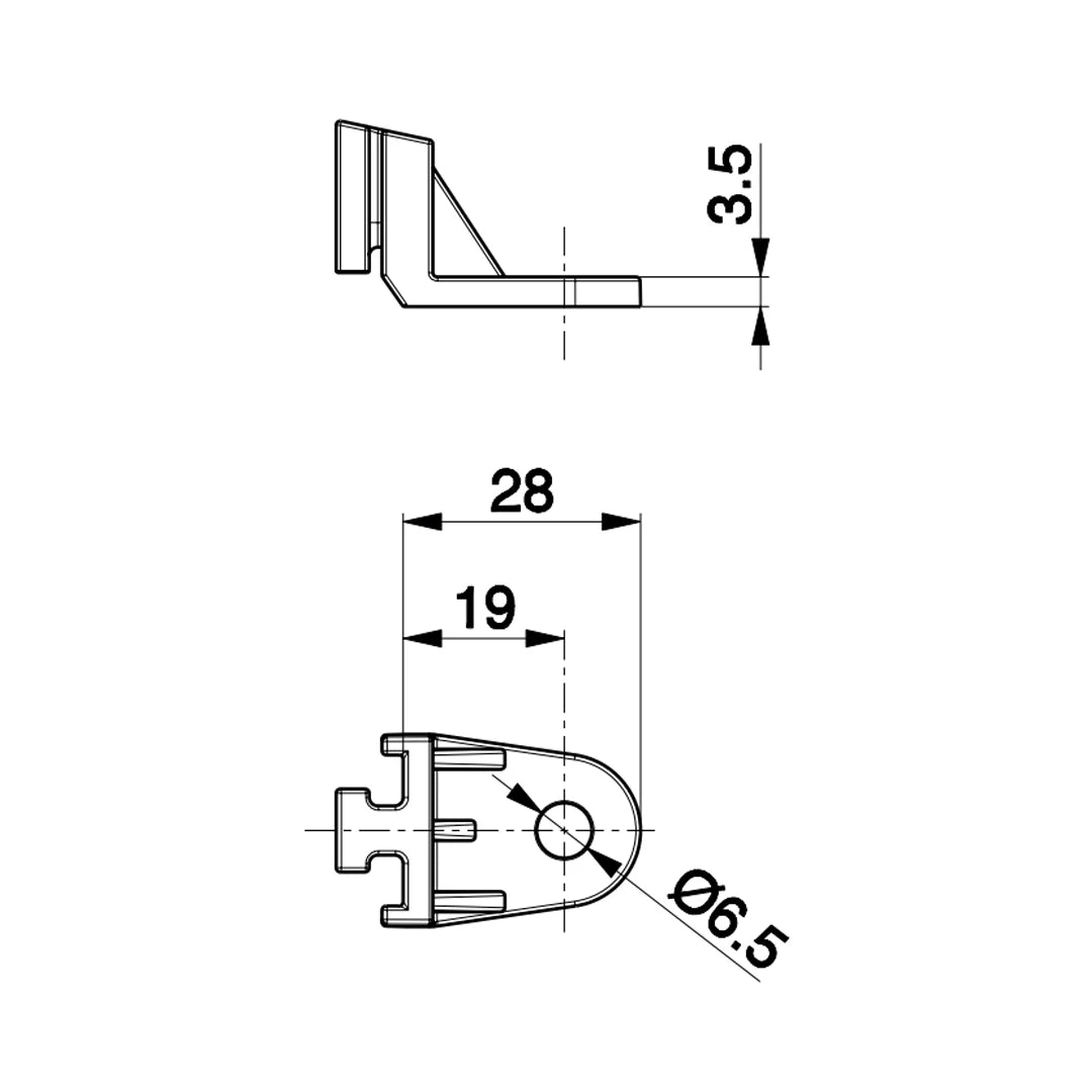 SPAL electric cooling fan mounting foot dimensions