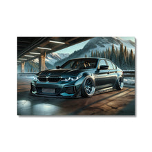 BMW Parkplatz Berg Leinwand
