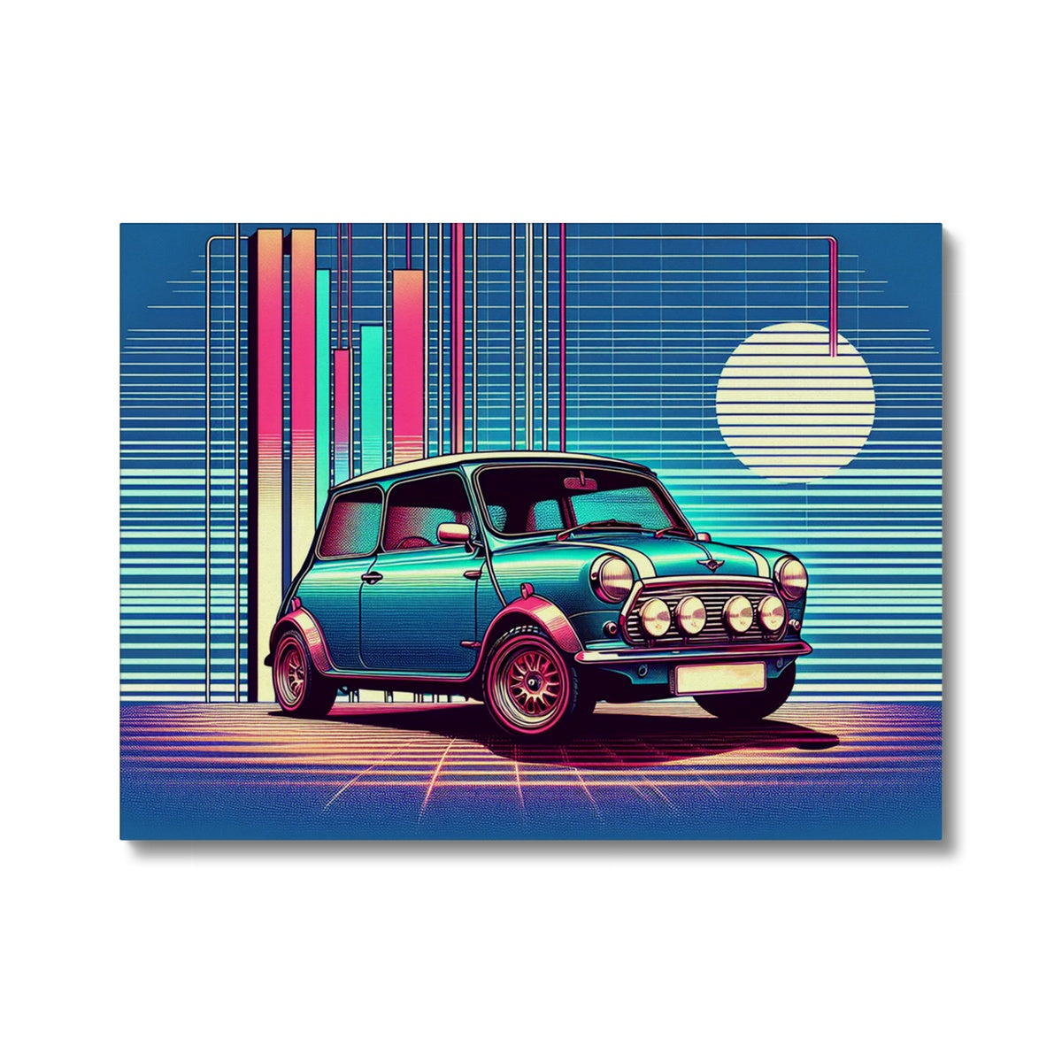 Mini Cooper Classic Blau Canvas
