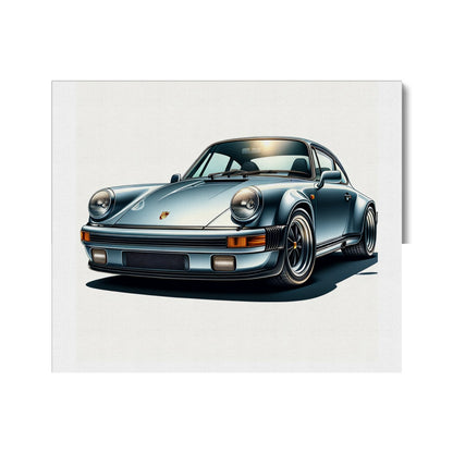Porsche 911 Classic Portrait Leinwand