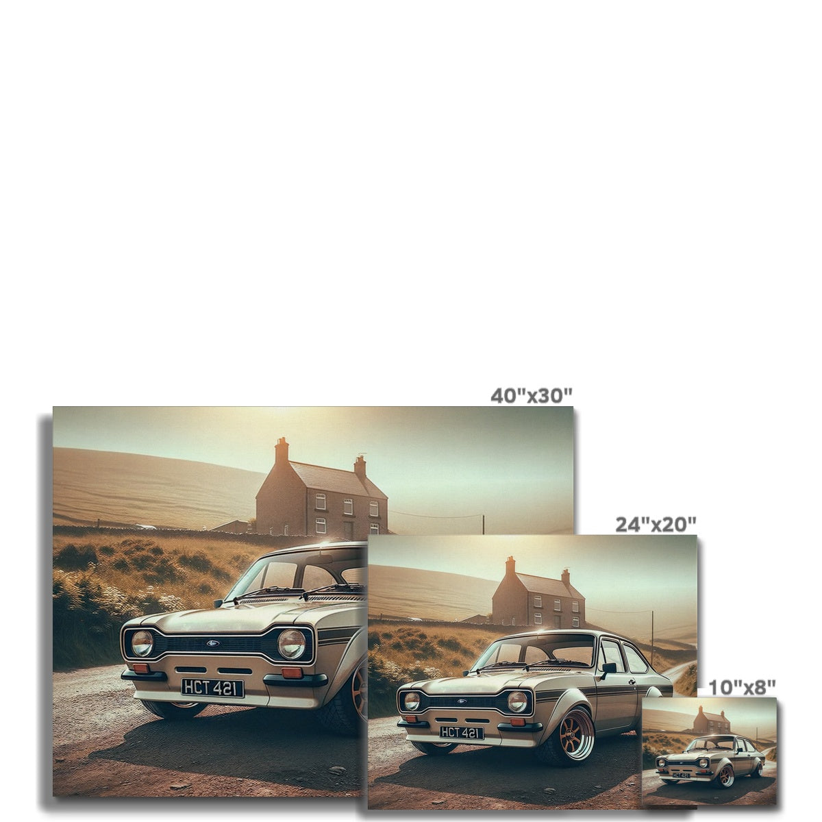 Toile Ford Escort RS Hills