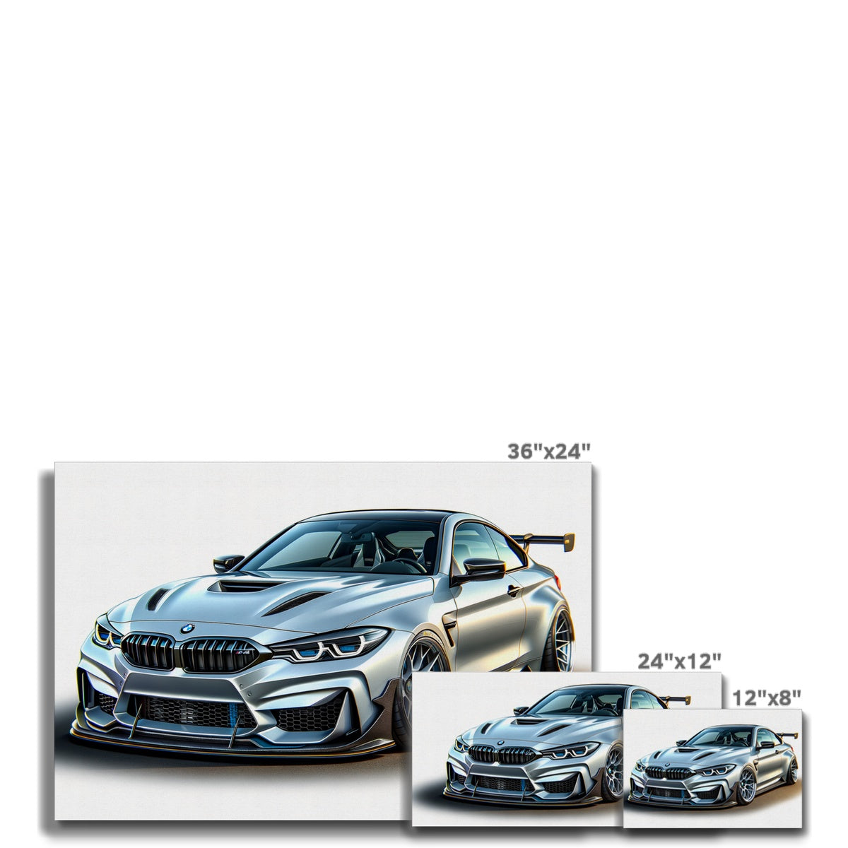 BMW M4 Silber Canvas