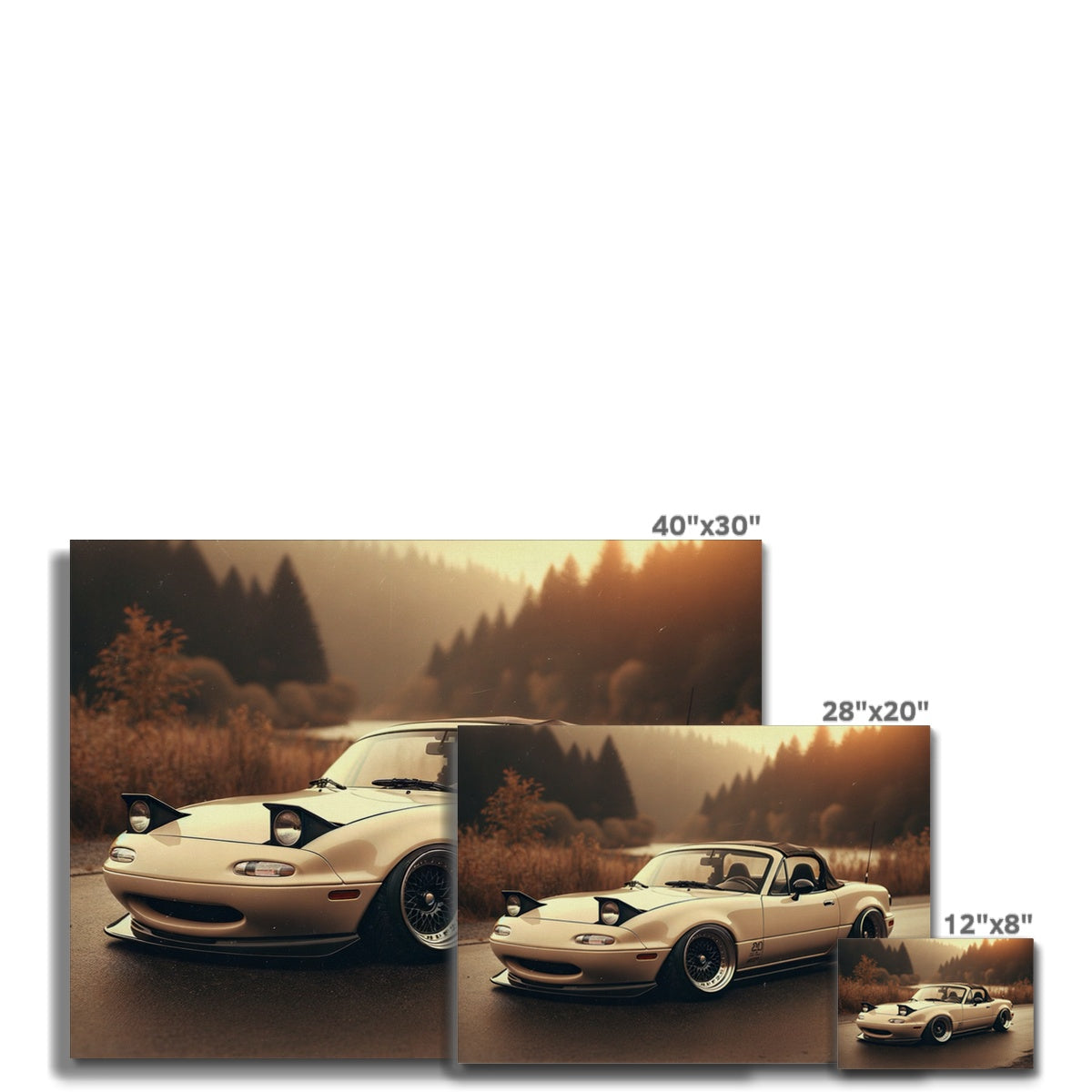 Toile Forêt Mazda MX5