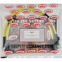 Flexibles de frein tressés en acier inoxydable HEL Alfa Romeo Brera jaunes
