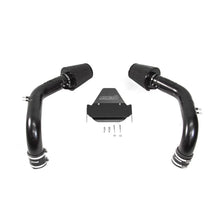 Black AIRTEC automotive air intake system with filter on a white background