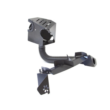 Black AIRTEC intake system with a flexible hose on a white background