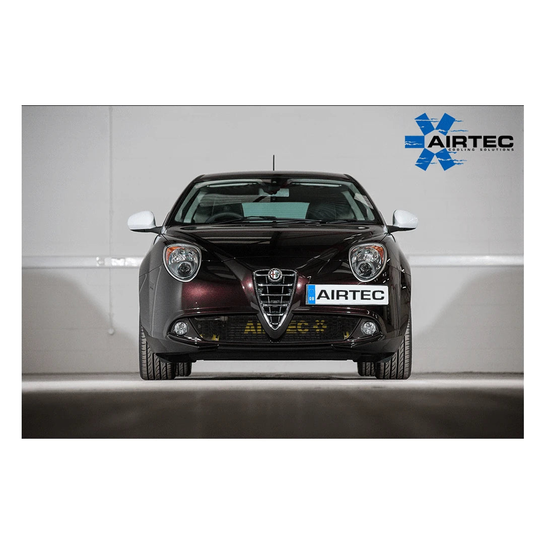 Black car with Airtec branding on a gray background