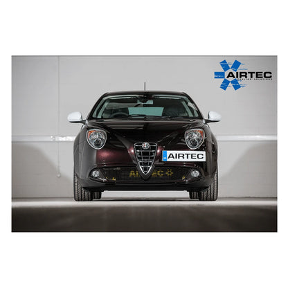 Black car with Airtec branding on a gray background
