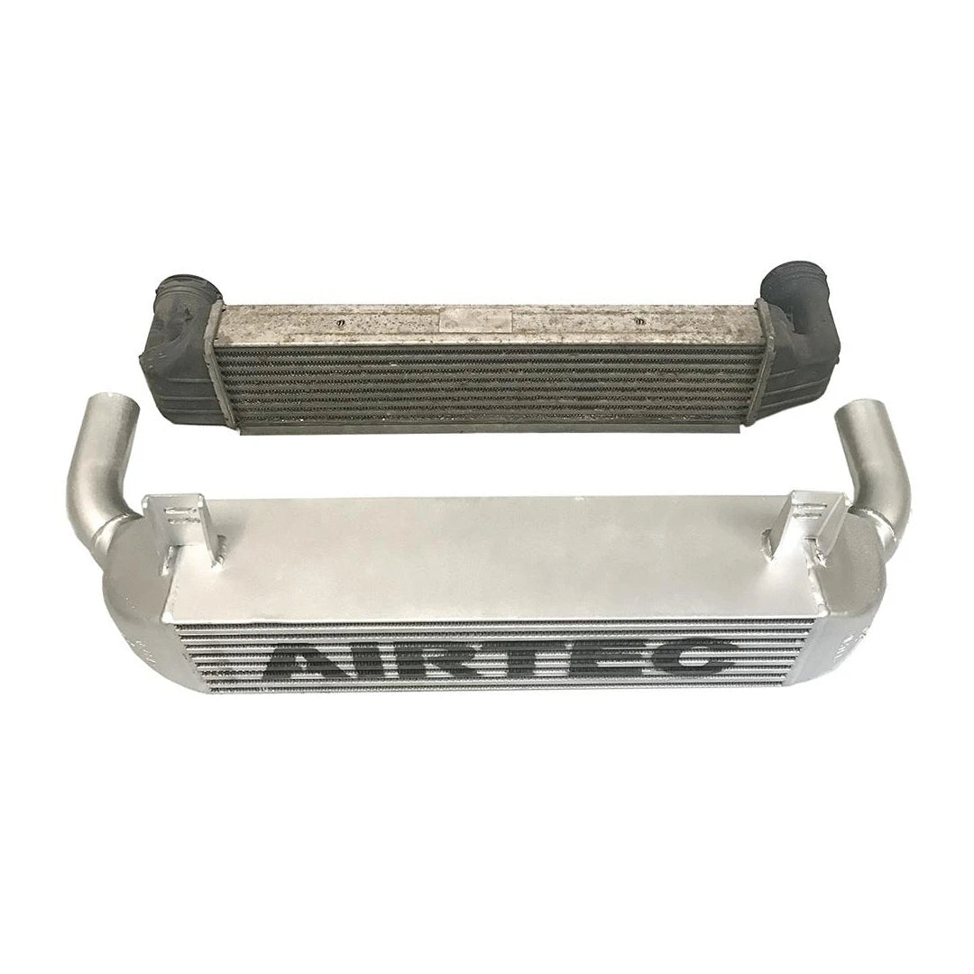 Two intercoolers with 'AIRTEC' branding on a white background